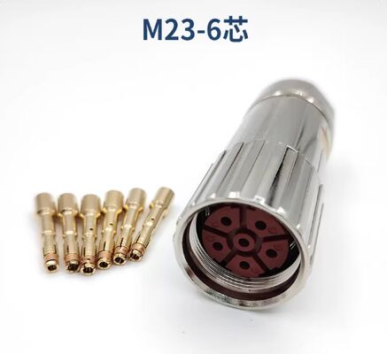 Domestic M23 connector compatible with Siemens S120 servo motor power supply cable 6-core 8-core connector 0LU00