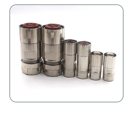 M23 M40  E P Type Servo Motor Cable Connectors 17 Pin 12 Pin