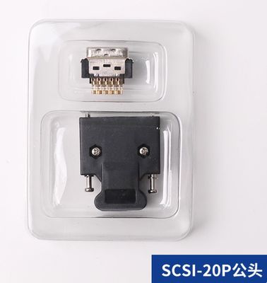 SCSI connector Panasonic /Mitsubishi/Yaskawa servo SM-14P/20/26/36P/50Pfull golden MDR plug