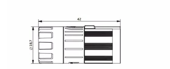 TE INTERCON ESTA205NN00000003000 M15 PIN Inside Screw Female Servo Motor Connector