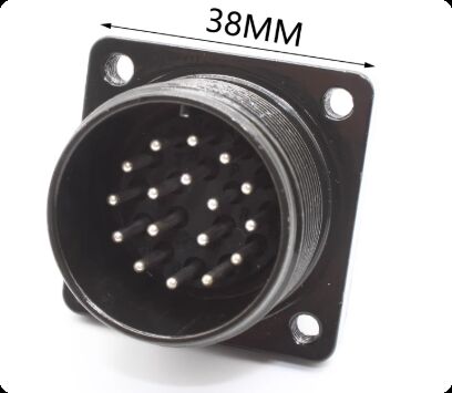 17-core Servo Motor Connector Aviation Plug with US Military Standard and Silver Gold Plated Pins