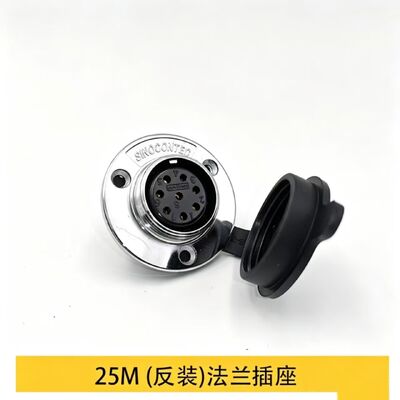 9M23 Heavy-Duty Servo Motor Connector Aviation Plug with 1000V Voltage Rating and Silver Gold-Plated Pins for Panel or Cable Mount