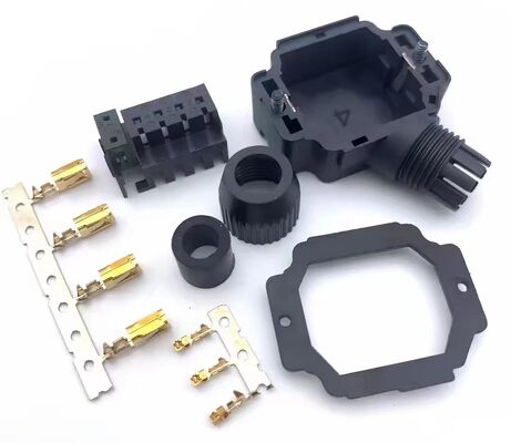 Inovance servo motor brake wire clutch connector 6P 6-core H-type 4 2P motor power plug S6