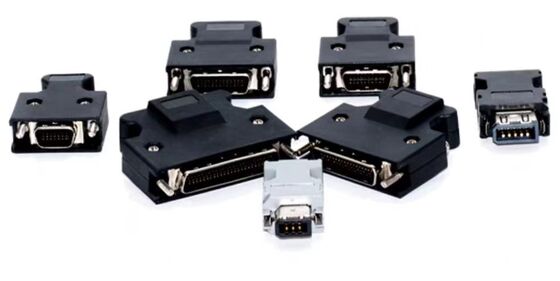 Servo SCSI Connector with 1000V Voltage Rating and Silver Gold Plated Contacts for Industrial Automation