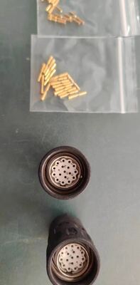 17-pin Female Servo Motor Connector with Panel Mount and Operating Temperature -40℃ to +105℃