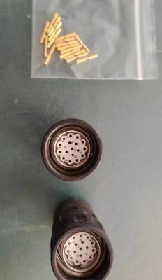 17-pin Female Servo Motor Connector with Panel Mount and Operating Temperature -40℃ to +105℃
