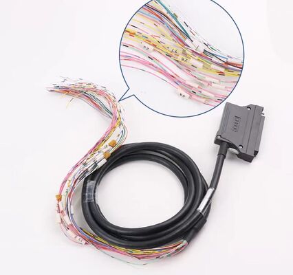 FCN 40-core cable A6CON1/4 Servo Motor Connector with Silver and Gold-plated pins for Mitsubishi Q series and Omron PLCs