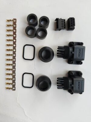 1000V Servo Motor Connectors with Crimp/Solder Termination and Silver Gold Plated Contacts for Industrial Automation